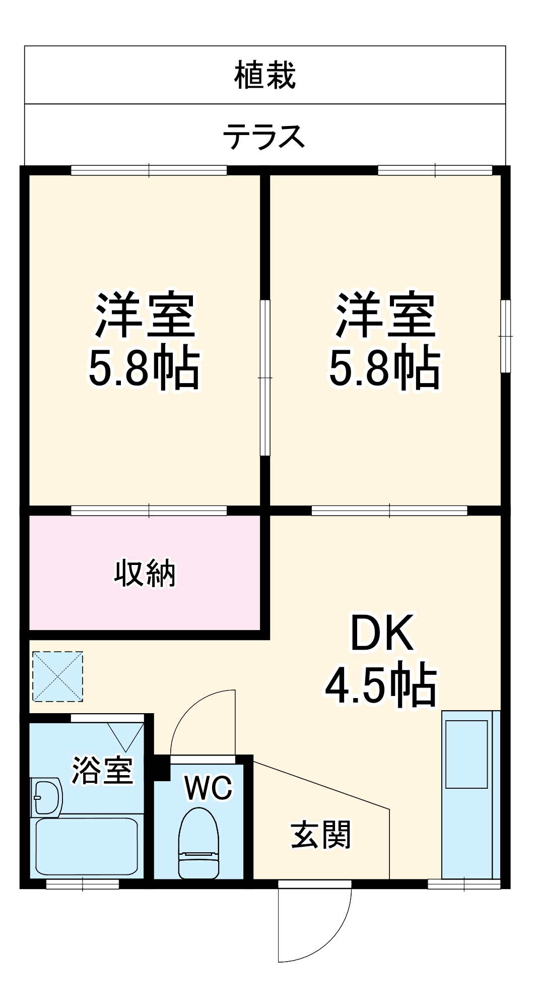Kハイツの間取り