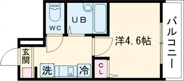 メルディアお花茶屋の間取り