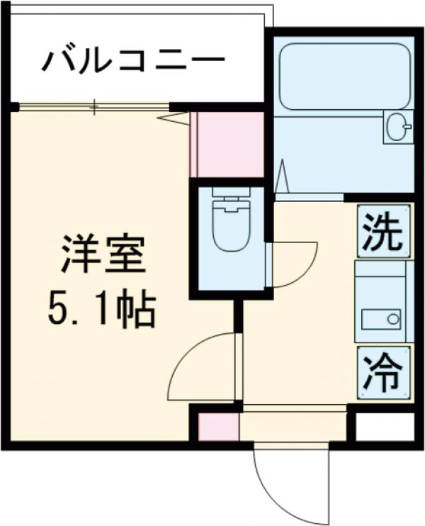 MELDIA扇大橋Ⅲの間取り