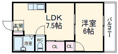 メゾン高比良の間取り