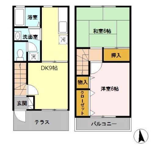 エーデルハイムスズキ Bの間取り