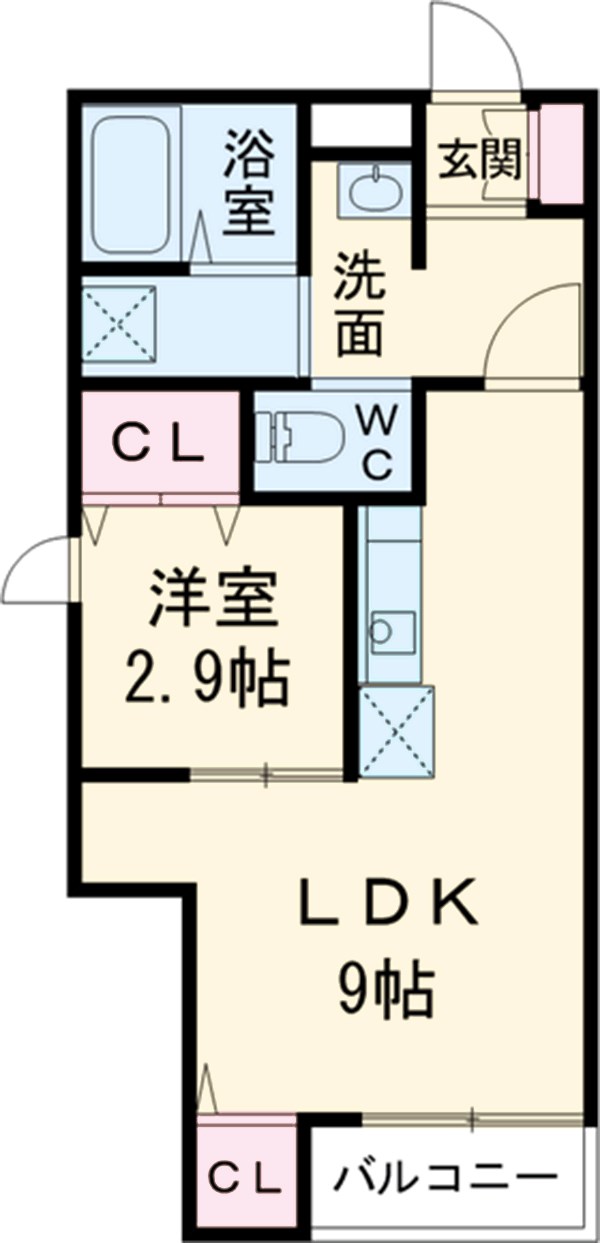 エミ・アミティエ立川羽衣の間取り