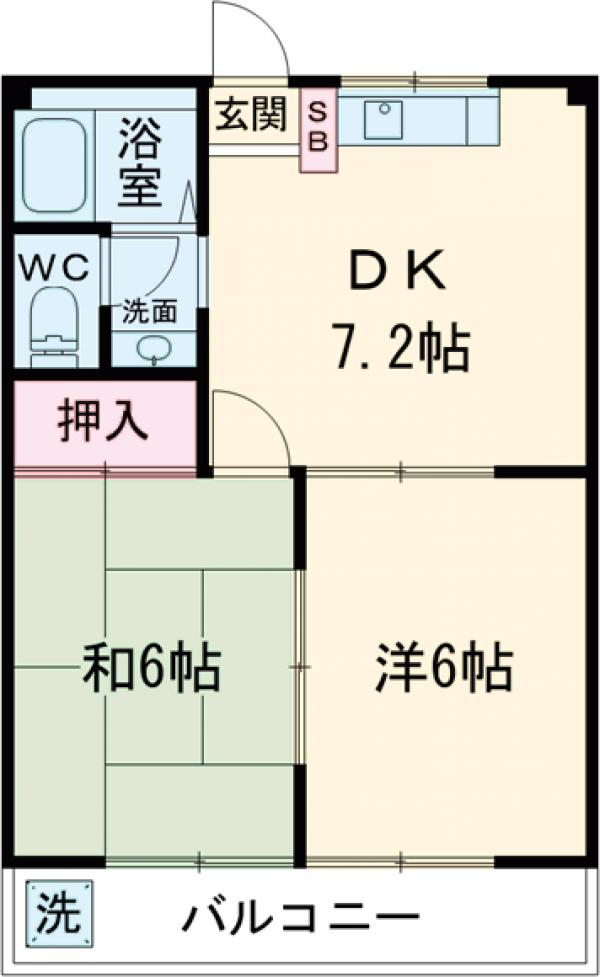 キャッスル並木の間取り