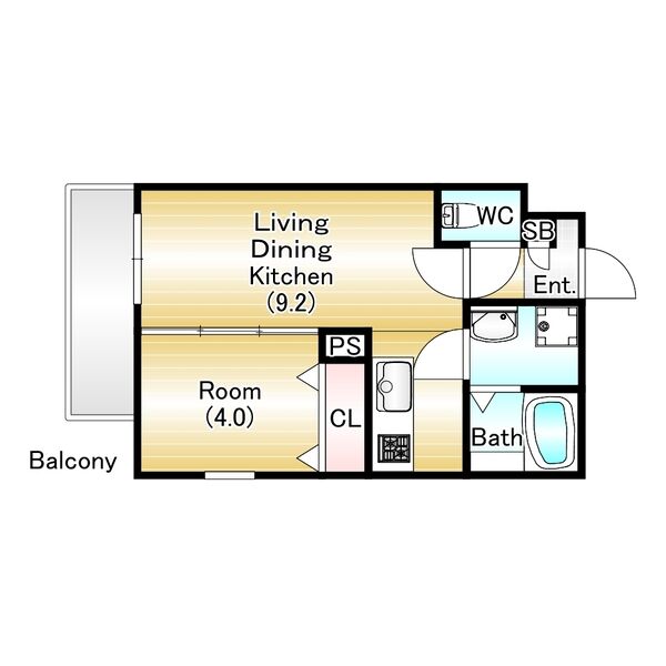 ジーメゾン泉大津ベルビューの間取り