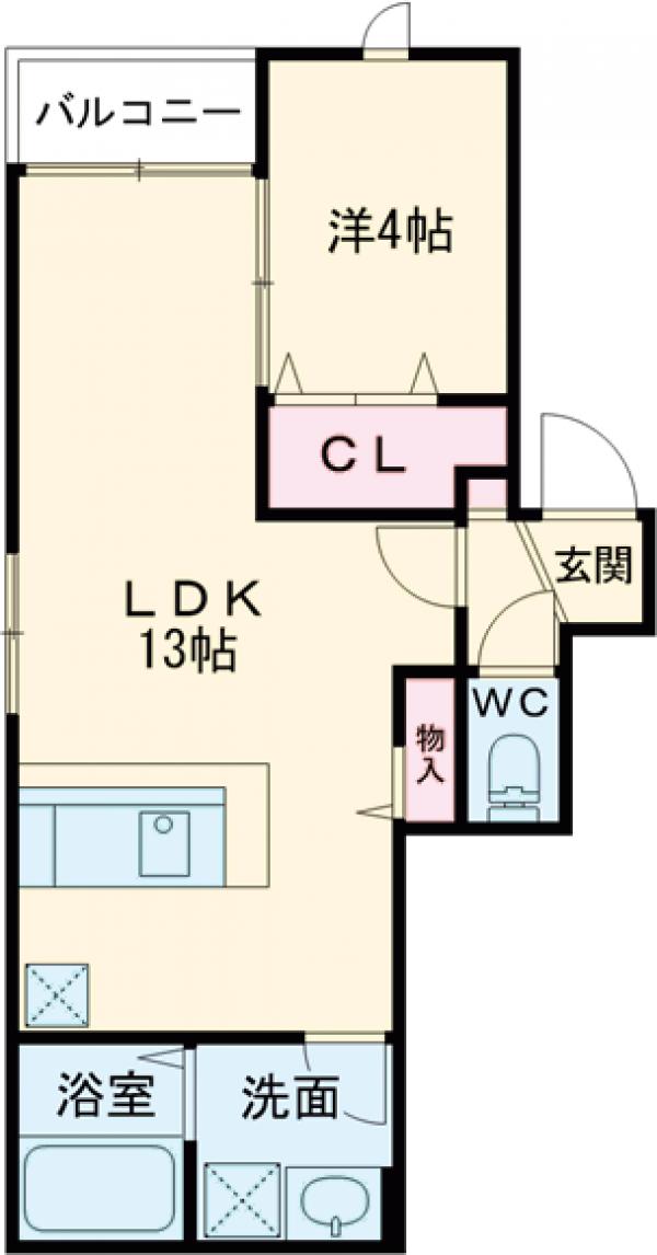 RINX姪浜の間取り