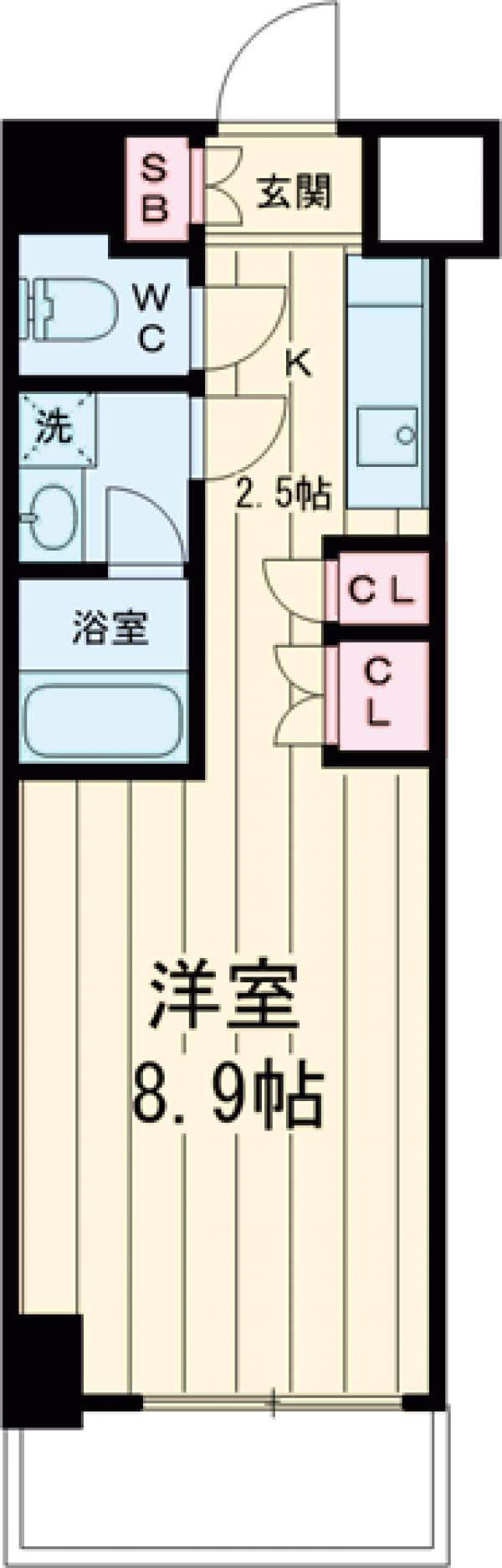 メインステージ自由が丘の間取り