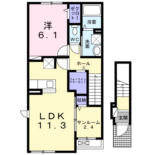 エアリー・セカンドの間取り