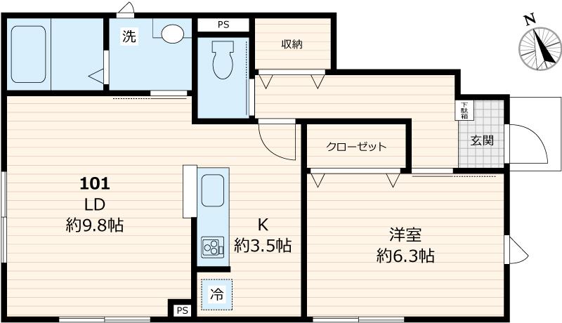 ルミエール光Ⅱの間取り