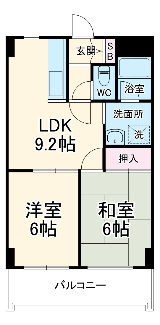 ドミールTSの間取り