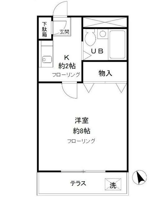 ハイツタカノの間取り