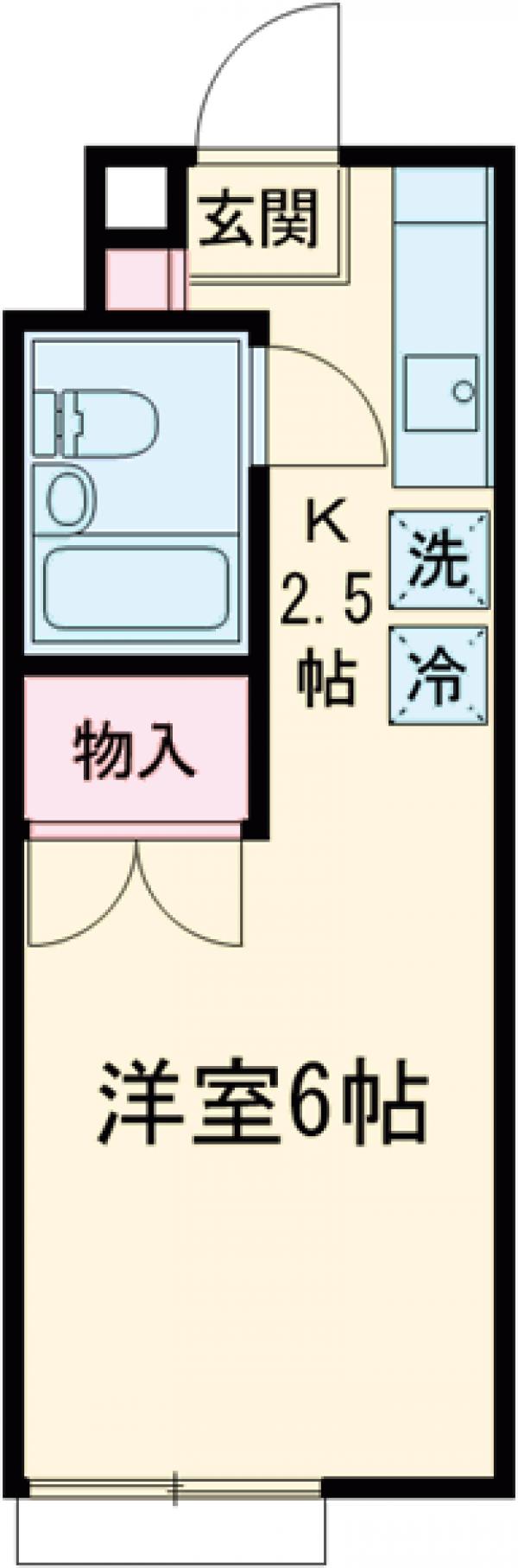 立川栄町フラットA棟の間取り