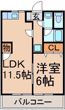 美堀ホワイトの間取り