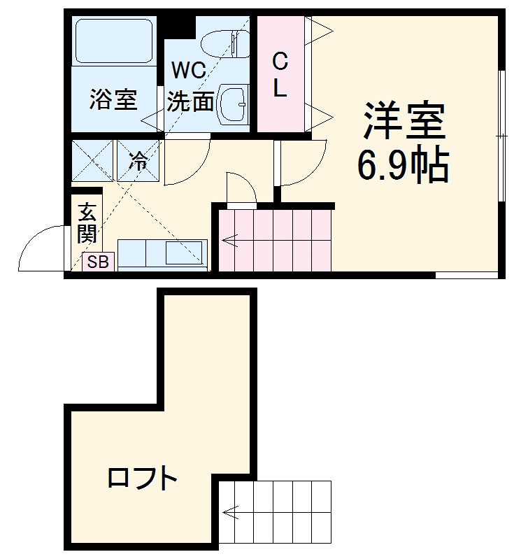 シティハイツ東林間A号棟の間取り