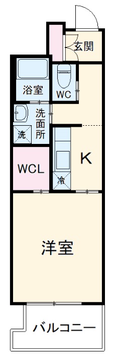 リバーズマンション長住の間取り