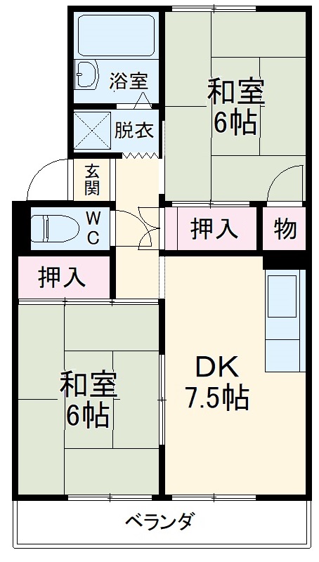 プレジール前山の間取り