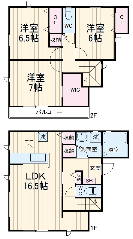 Kolet新河岸の間取り