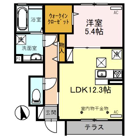 樹翠庵の間取り