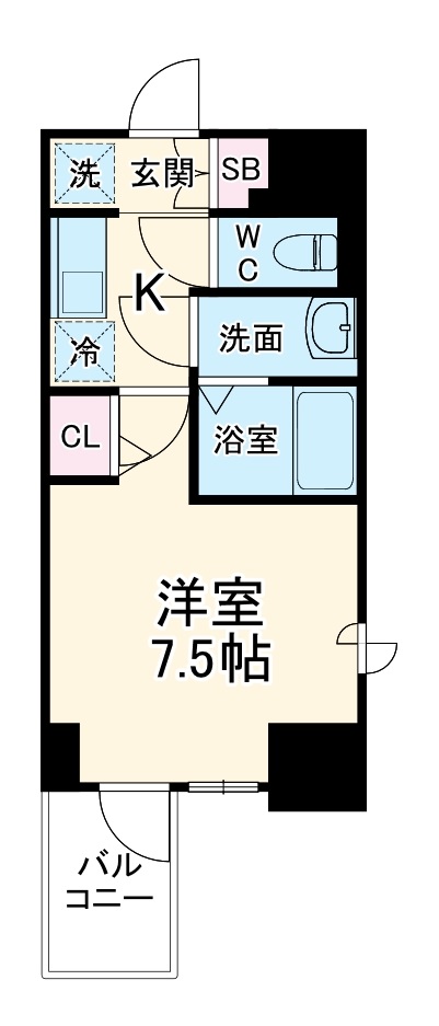 WORVE大阪本町の間取り