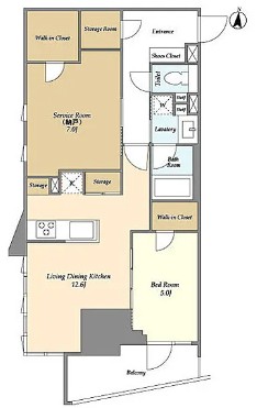 LaSante文京千駄木の間取り