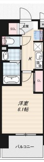 Luxe新大阪西の間取り