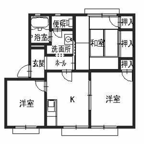 ファミールハイツ・フクダの間取り