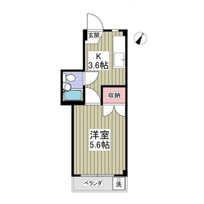 ドアーズ立川の間取り