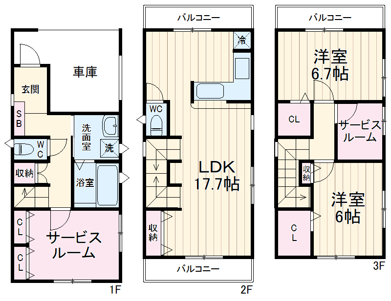 Kolet三芳#03の間取り