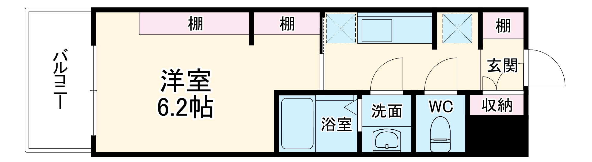 リブネスコート大阪大学前の間取り