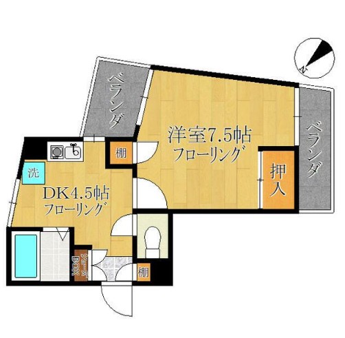 ユーコートの間取り