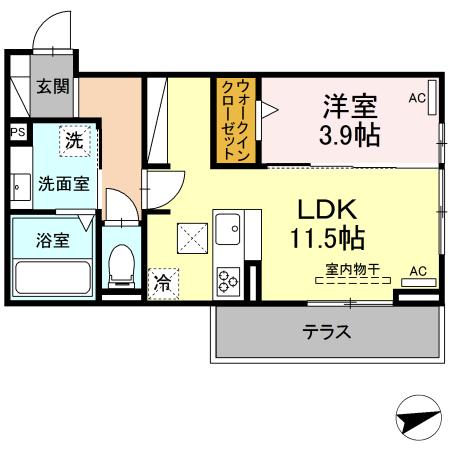 D-square平川本町の間取り