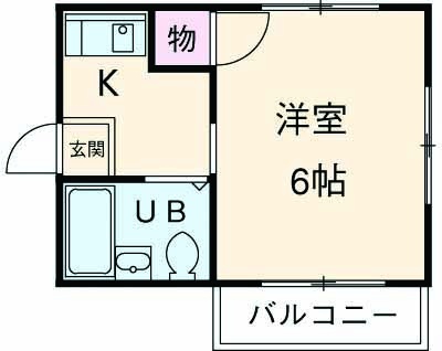 コーポ西国立の間取り