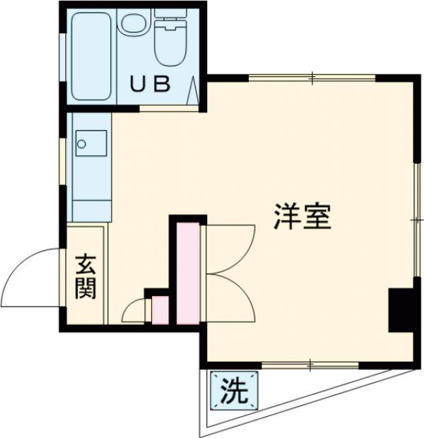 コーポ西国立の間取り