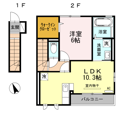 リヴァージュA棟の間取り
