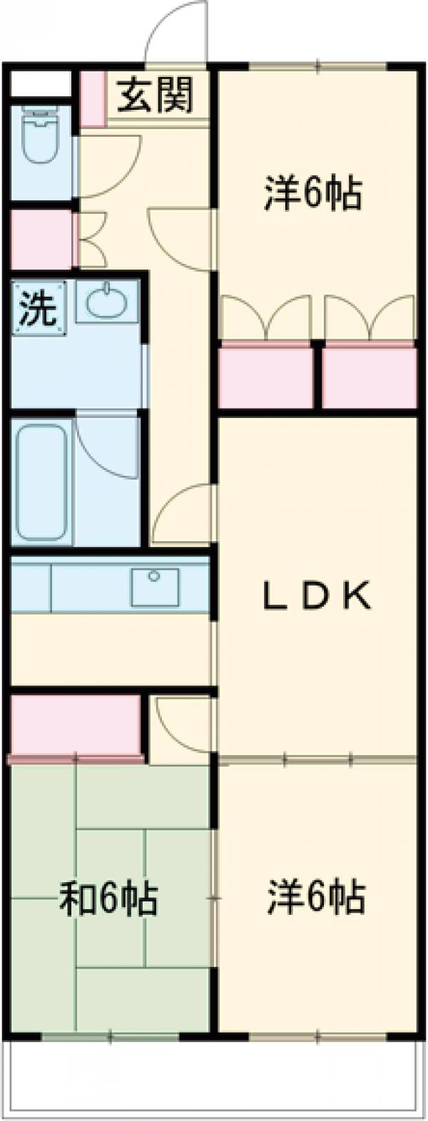 シャトー美堀台の間取り