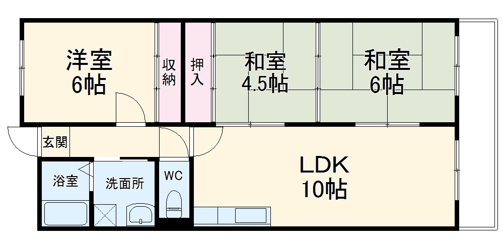 マンション長谷川の間取り