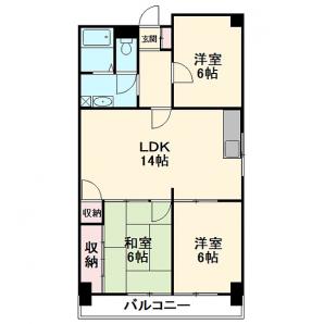 酒井マンション B棟の間取り
