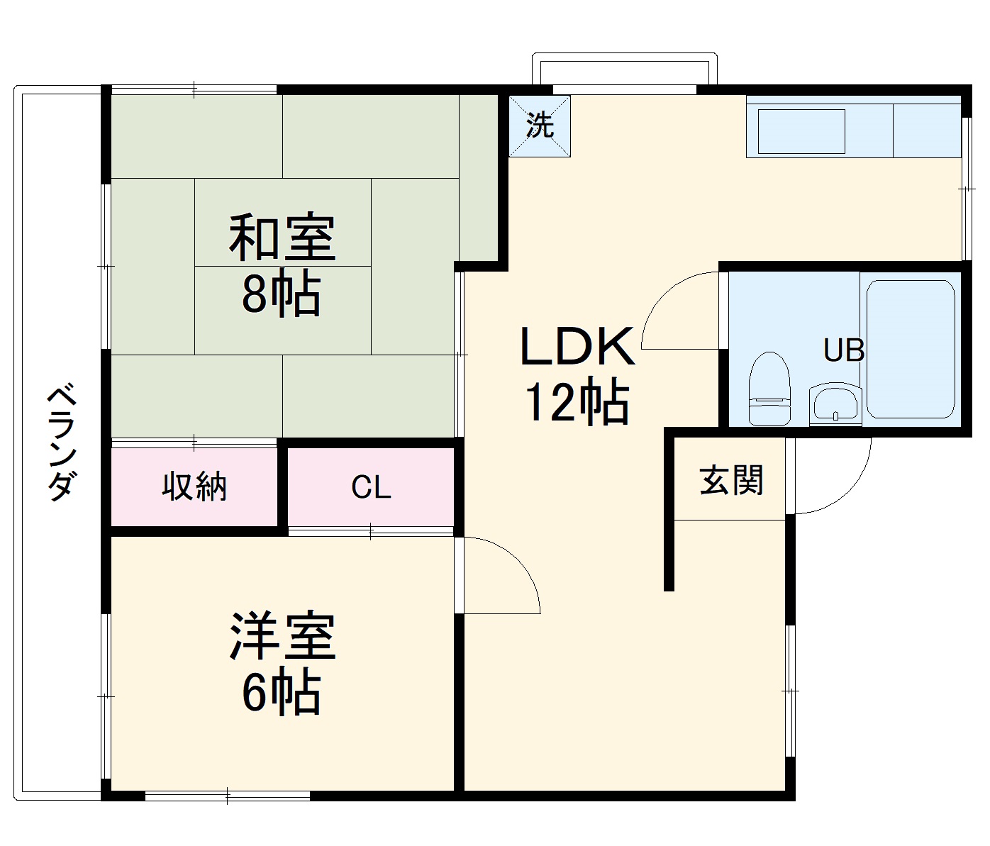 第1落合マンションの間取り