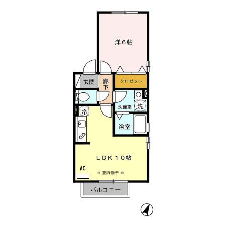 リヴェールBの間取り