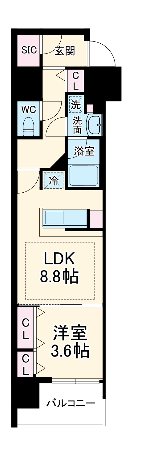 アーバネックス同心IIの間取り