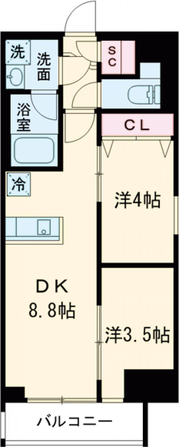 クレヴィアリグゼ日暮里根岸の間取り
