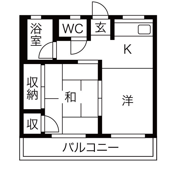 吉田屋ハイツの間取り
