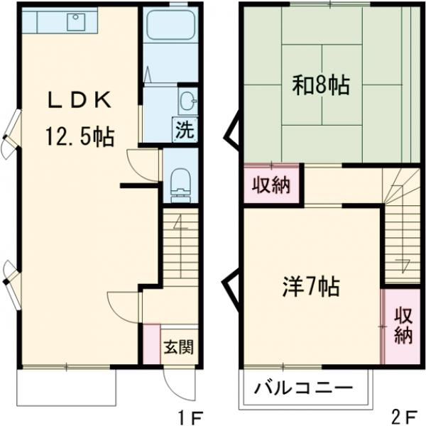 アネックスあづまＣ・101号室の間取り