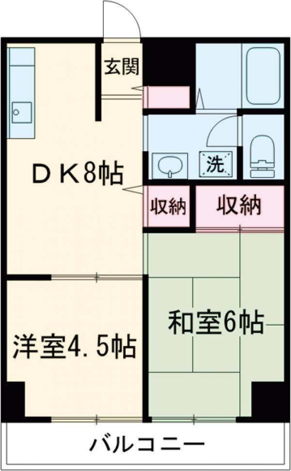 富士パークビルの間取り