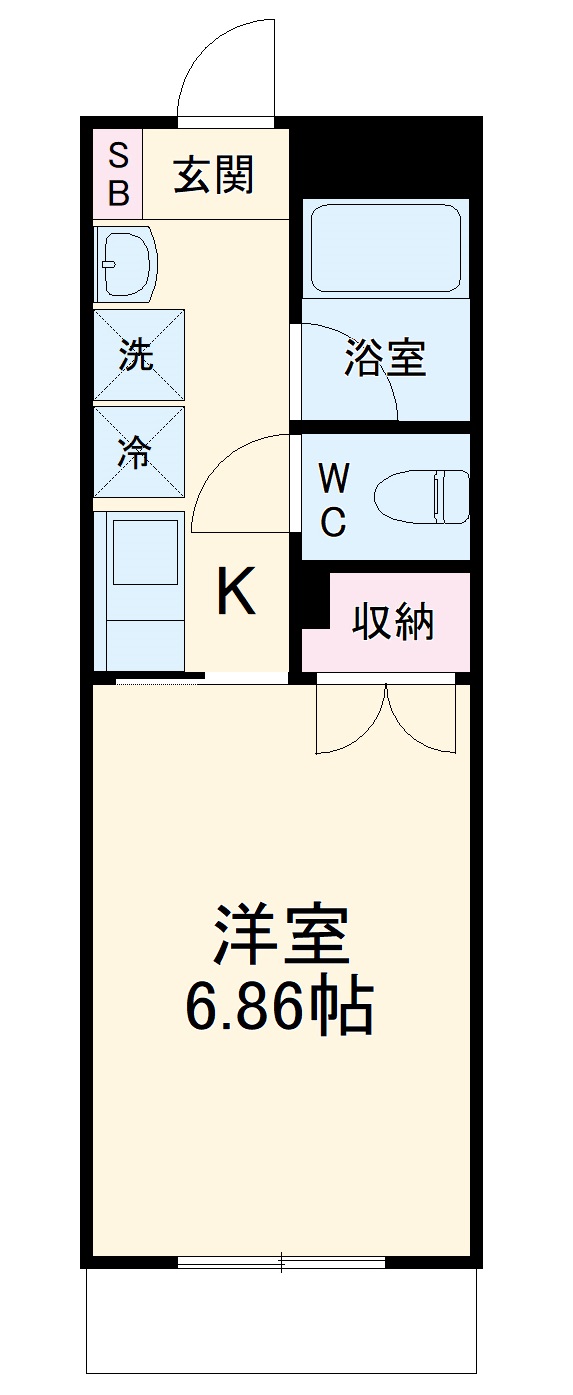 エアフォルク久里浜の間取り