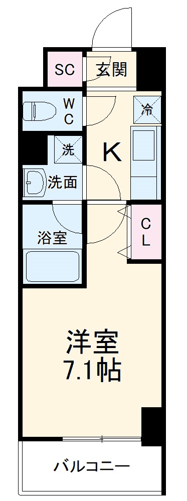 meLiV岐阜駅前の間取り