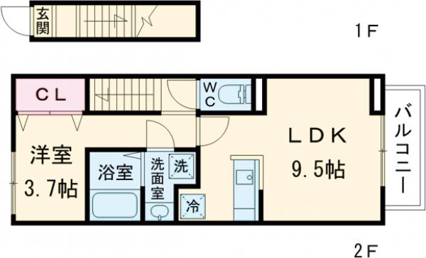 クレールドルネの間取り