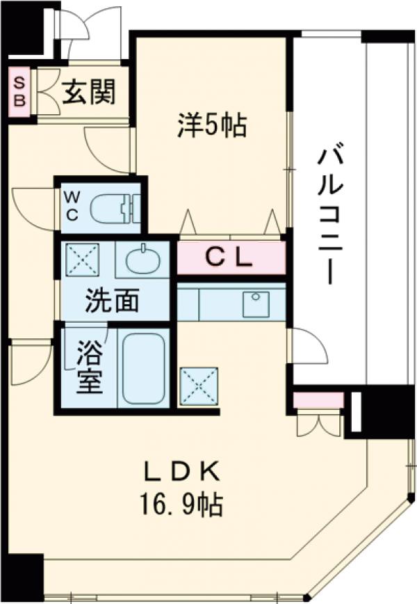 KDXレジデンス大濠ハーバービュータワーの間取り