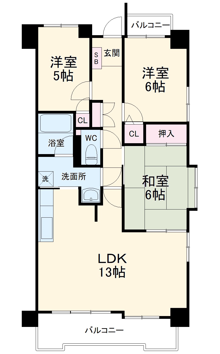 ライオンズマンション名城公園の間取り