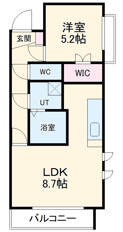 バロン御幸町の間取り