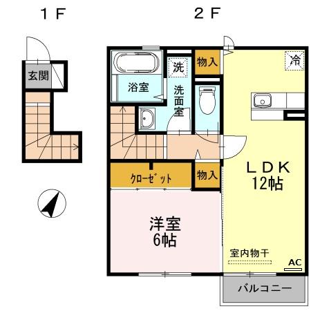 アムールⅡの間取り
